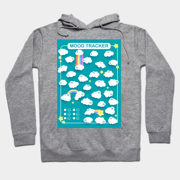 cloudy mood tracker Hoodie by Petites Choses